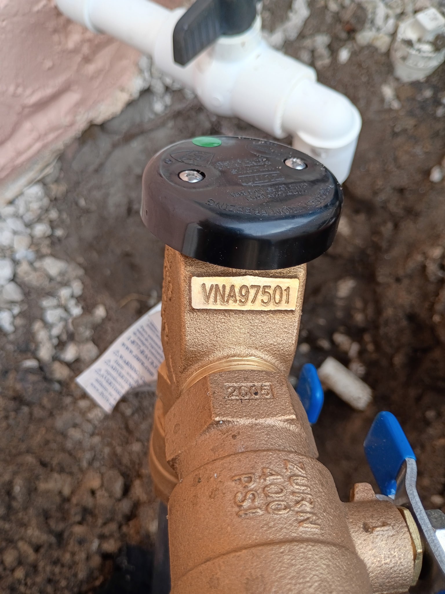 boynton beach residential sprinkler system with new backflow valve