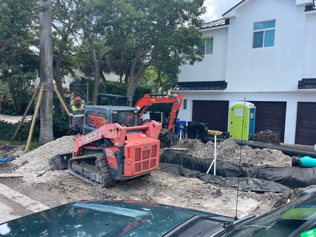 drainage system with french drain in rio vista fort lauderdale